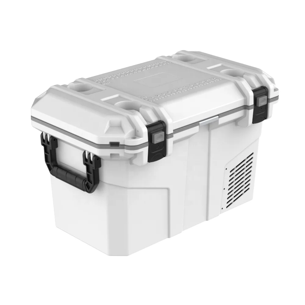 

55л автомобильный холодильник с морозильной камерой для кемпинга портативный компрессор постоянного тока холодильник с 12 В 24 В переменного тока 100 В ~ 240 В