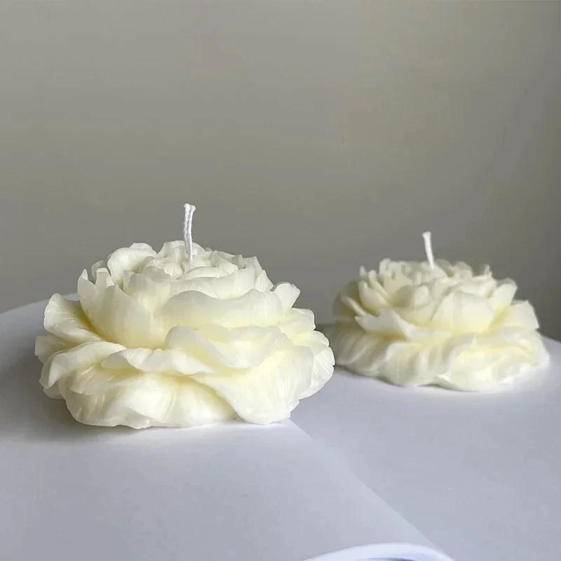 3D Large Peony Silicone Candle Mold DIY Handmade Creative Flower Aromatherapy Plaster Resin Soap Making Supplies Kit Home Gifts image 3