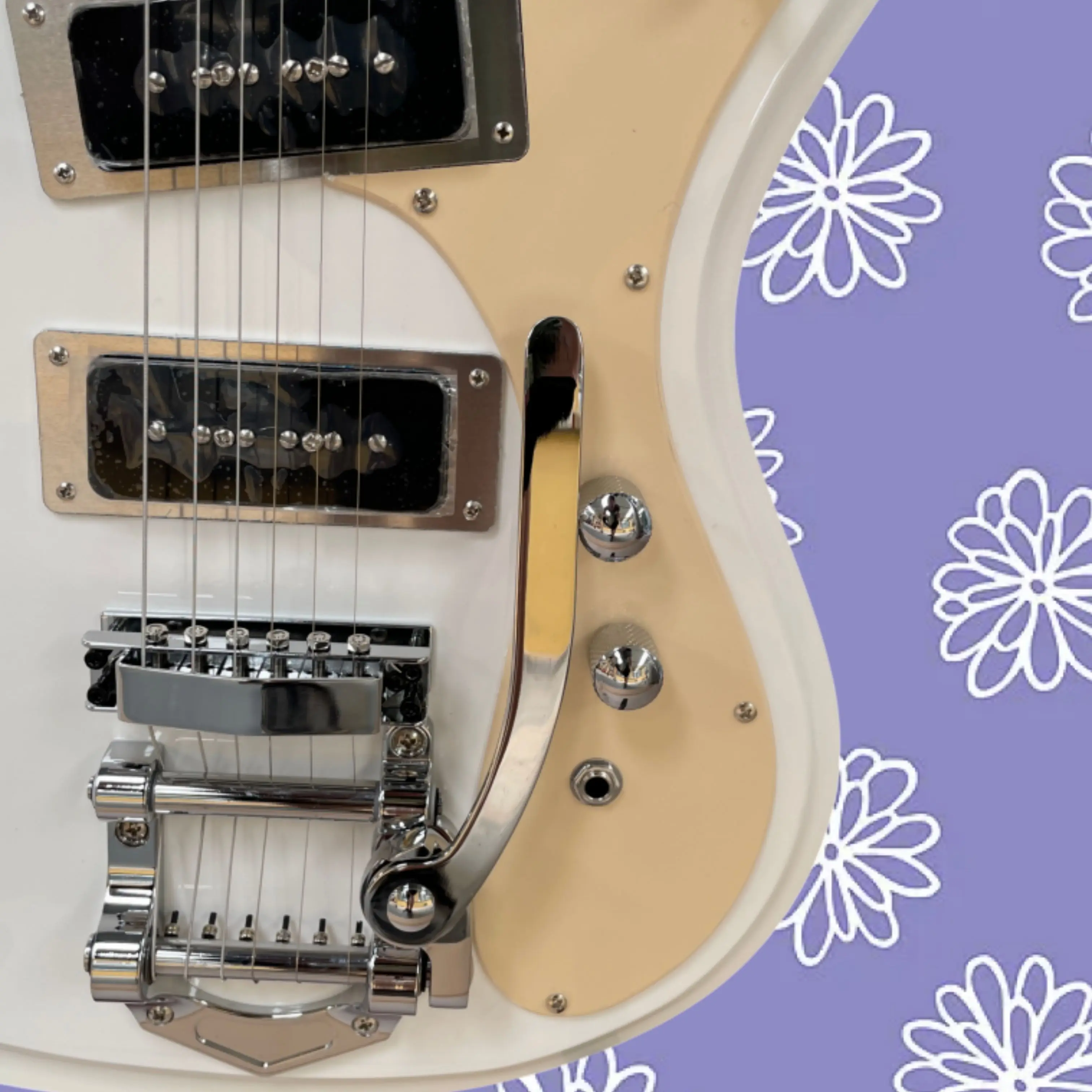 Минималистичная белая электрог – обзор и цена Electric Guitar Beginner