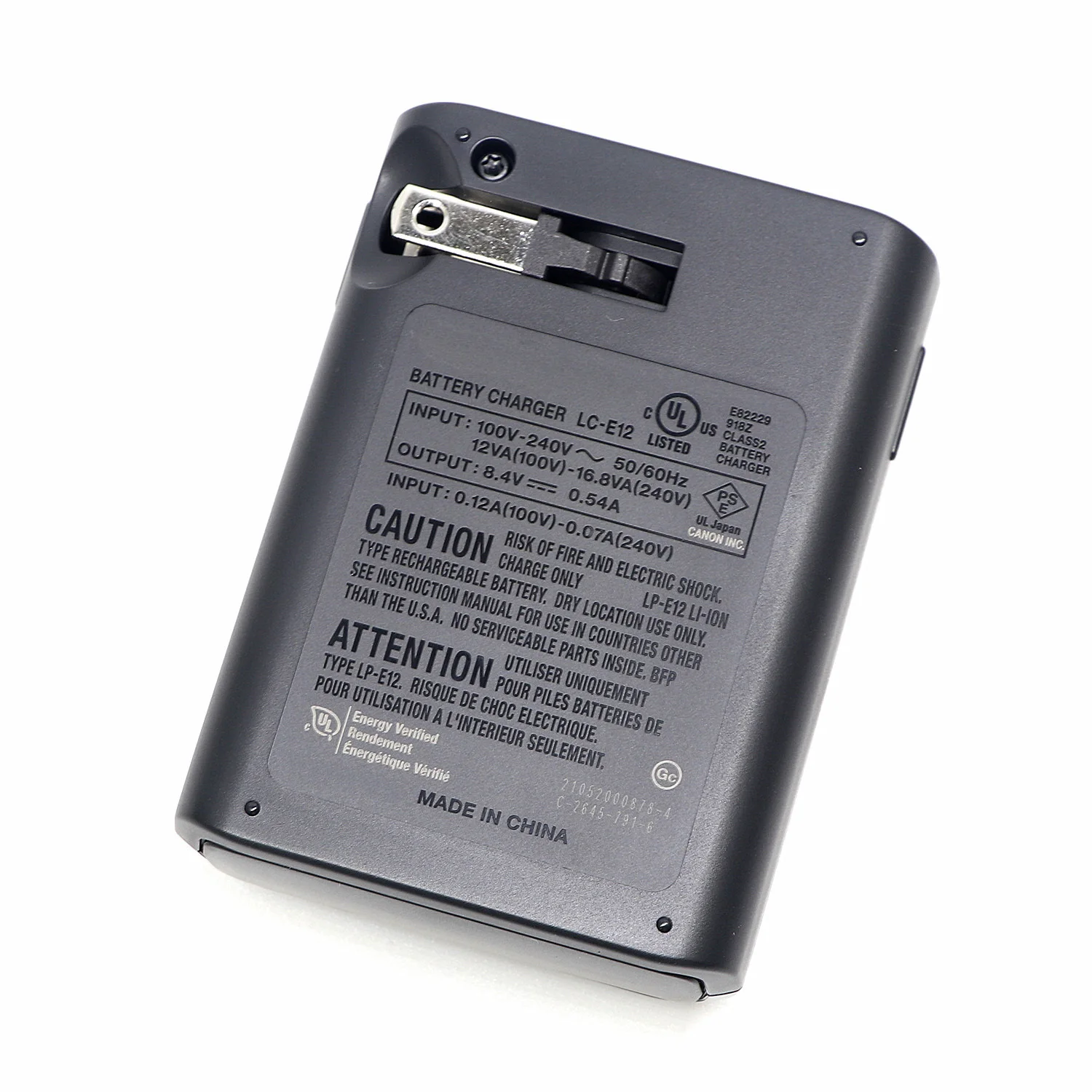 Original LC-E12 LCE12 US plug Charger for Canon LP-E12 Battery EOS-M EOS M M200 M50 M50II M10 M100 100D Rebel SL1 Kiss X7 Camera view 4