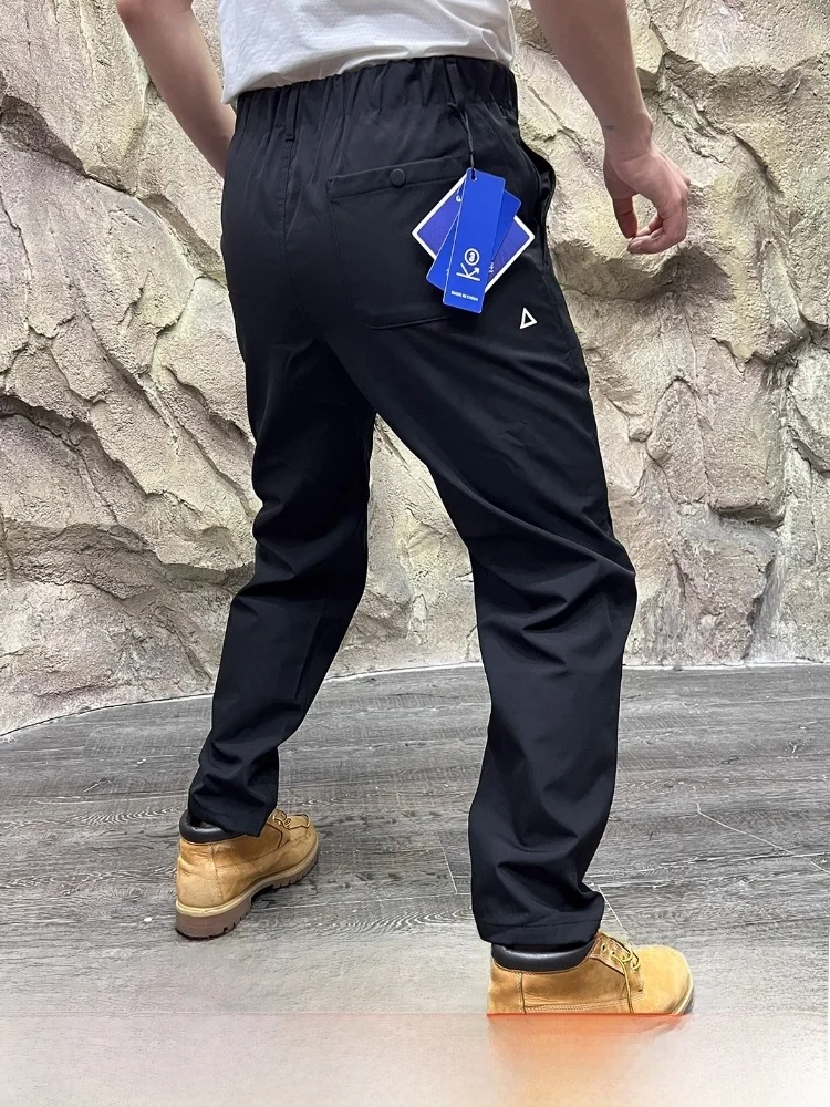 

Men's Fce Lined Thiened 3D Tailored Casual Pants Waterproof Soft ell Snug Fit Straight Leg Spor Sle Polyester Fiber