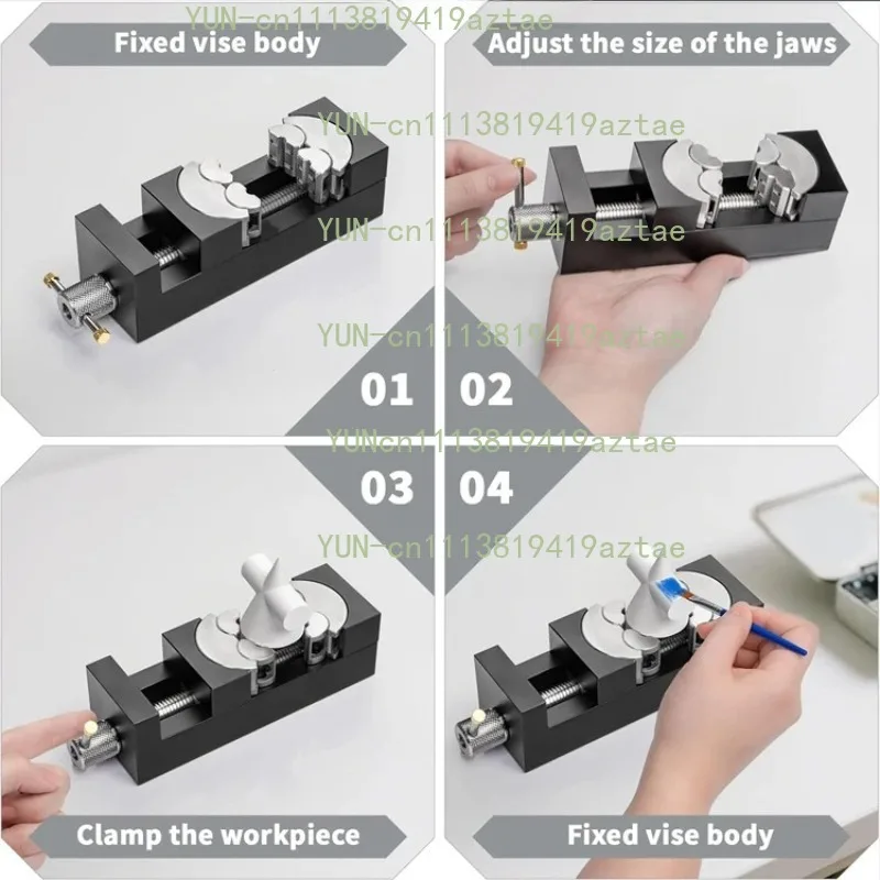 Self‑centering Clamping Vise Unit, Easy‑operate Jig For Irregular Workpiece Fixing Workshop Handcraft Processing