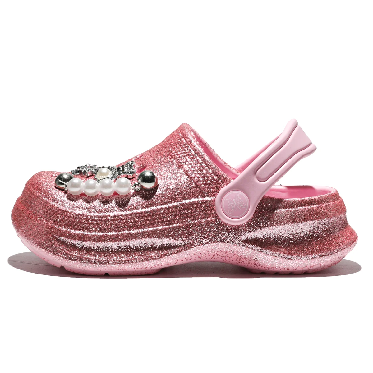 Glitzernde Clogs und Pantoletten für Kinder, leichte EVA-Gartenschuhe, rutschfeste Sandalen, atmungsaktive Slip-On-Schuhe für drinnen und draußen 168 – Detail 4
