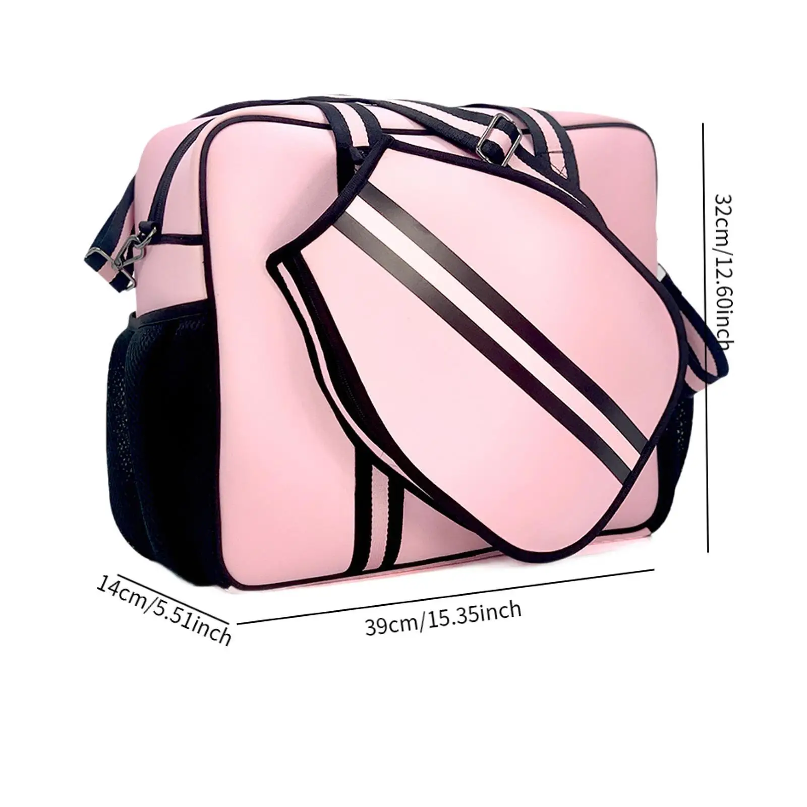 Tennis Racket Bag Pickleball Waterproof Shoulder Tote for Paddles Balls Accessories Sports Crossbody for Men Women Gym view 4