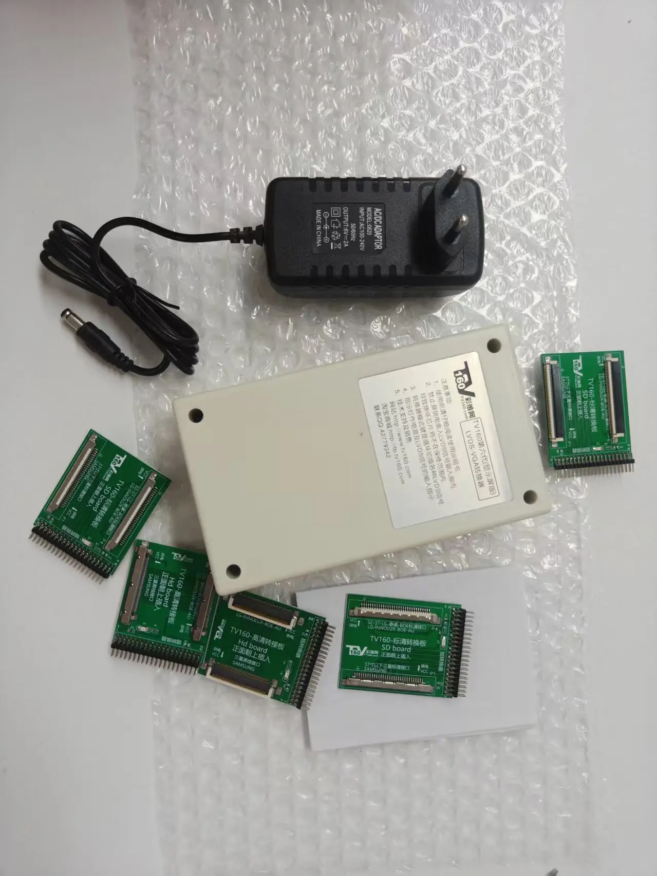 

TV160-6 6th Gen TV Motherboard Tester Full HD LVDS To VGA LED LCD Screen Test Tool