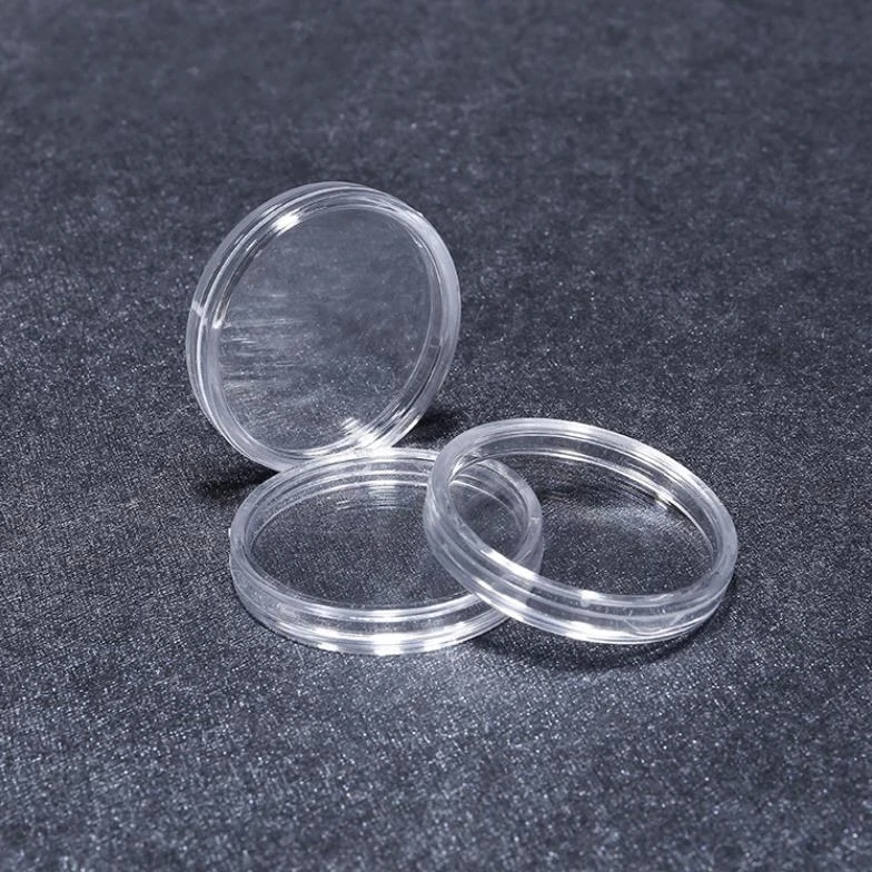 

500pcs 65mm Clear Coin Capsules Caps Transparent Coincapsules For Commemorative Coins Plastic Storage Box Holder ni126