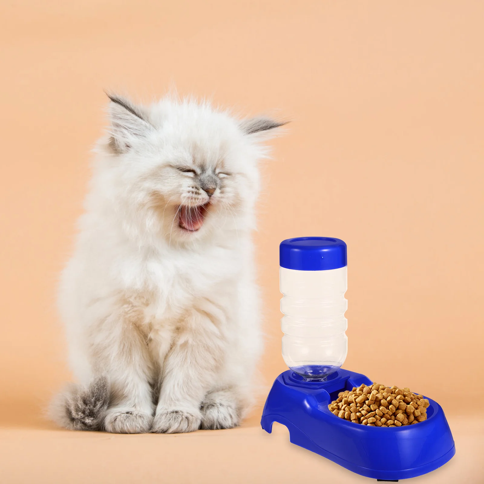 

Automatic Pet Water Feeder 350 ML Blue Durable Plastic Cat Kitten Dog Drinking Tool Fountain Bowl Home Shop Ornament Clean Non