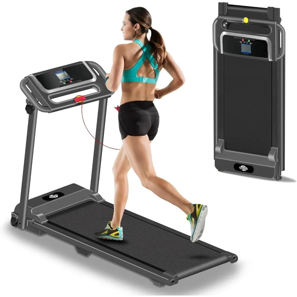 

Folding Treadmill,3.0HP Portable Foldable Treadmills with 12 Preset Programs, LED Display,Walking Pad Treadmill,300 LBS Capacity