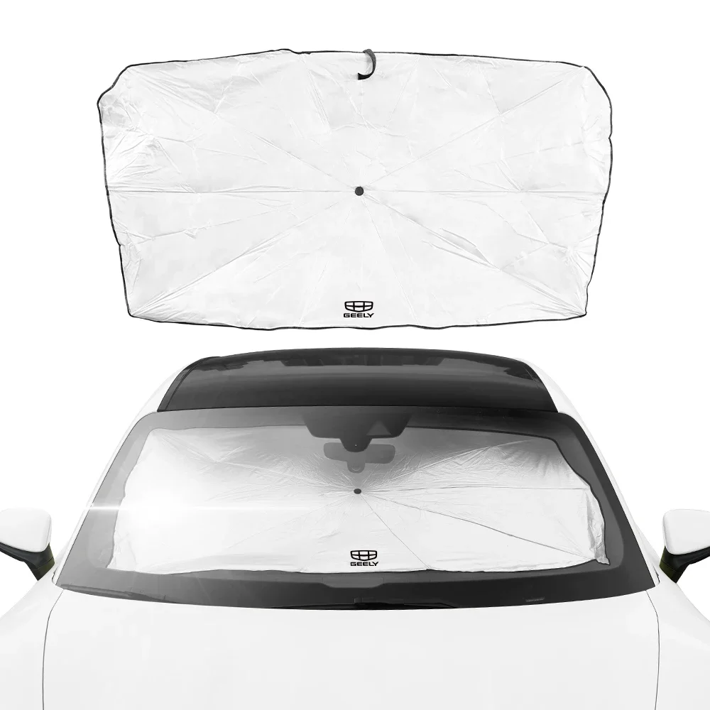 Car Sun Shade Protector Parasol For Geely Coolray Geometry C Emgrand ec7 Atlas Pro Tugella Auto Front Window Sunshade Covers