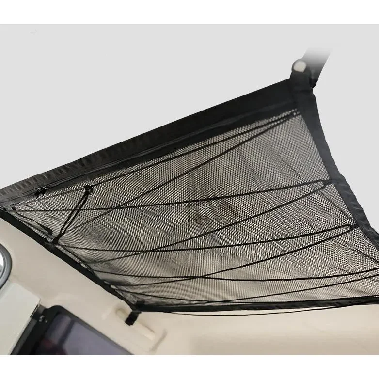 

CAR CEILING STORAGE NET POCKET UNIVERSAL CAR ROOF INTERIOR CARGO NET BAG WITH ZIPPER CAR TRUNK STORAGE