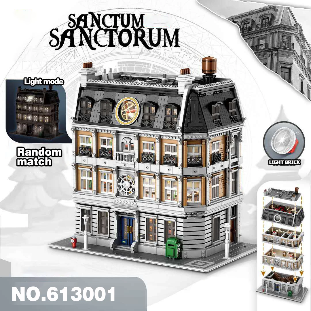 6564 pièces film Sanctum Sanctorum maison bâtiments ensembles, ville rue vue Architecture assemblage brique modèle Kit jouet adultes enfants cadeau