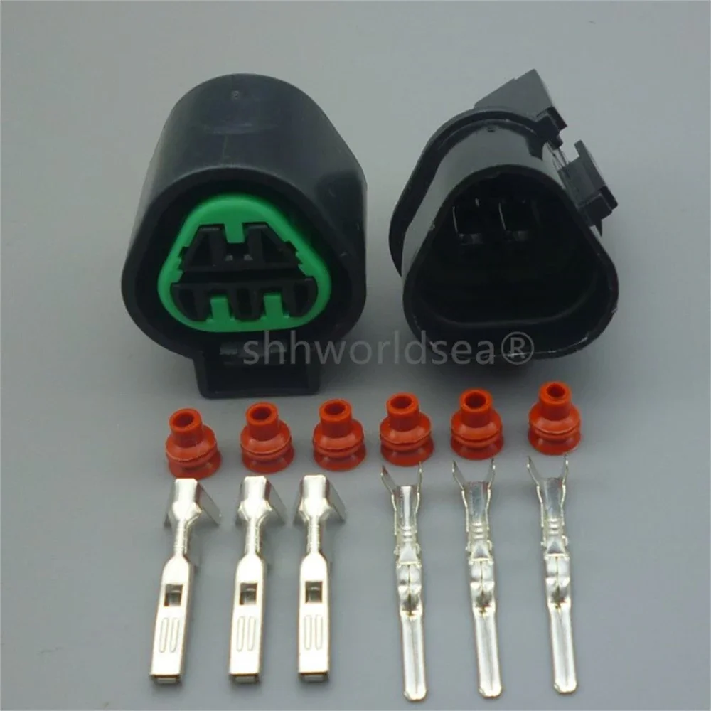 shhworldsea 1set 2.2mm PB625-03027 PB621-03020 3 Pin Female Male Auto Connector For Hyundai Kia Sensor Headlight