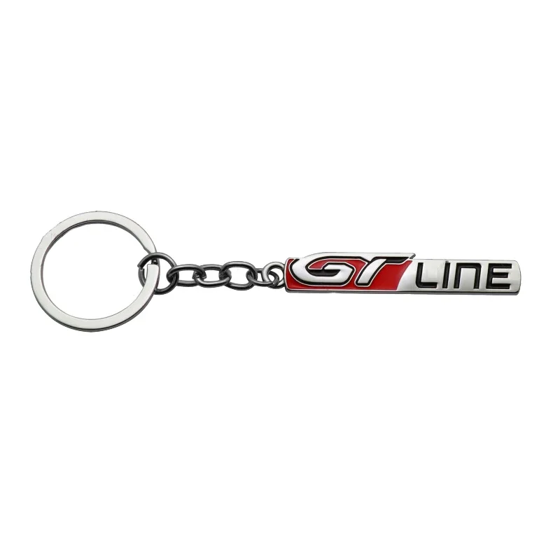 Car Key Chain Keyring Metal Keychain for Peugeot GT Line 408 508 407 301 206 308 4008 5008 106 406 207 2008 107 307 208 306 3008