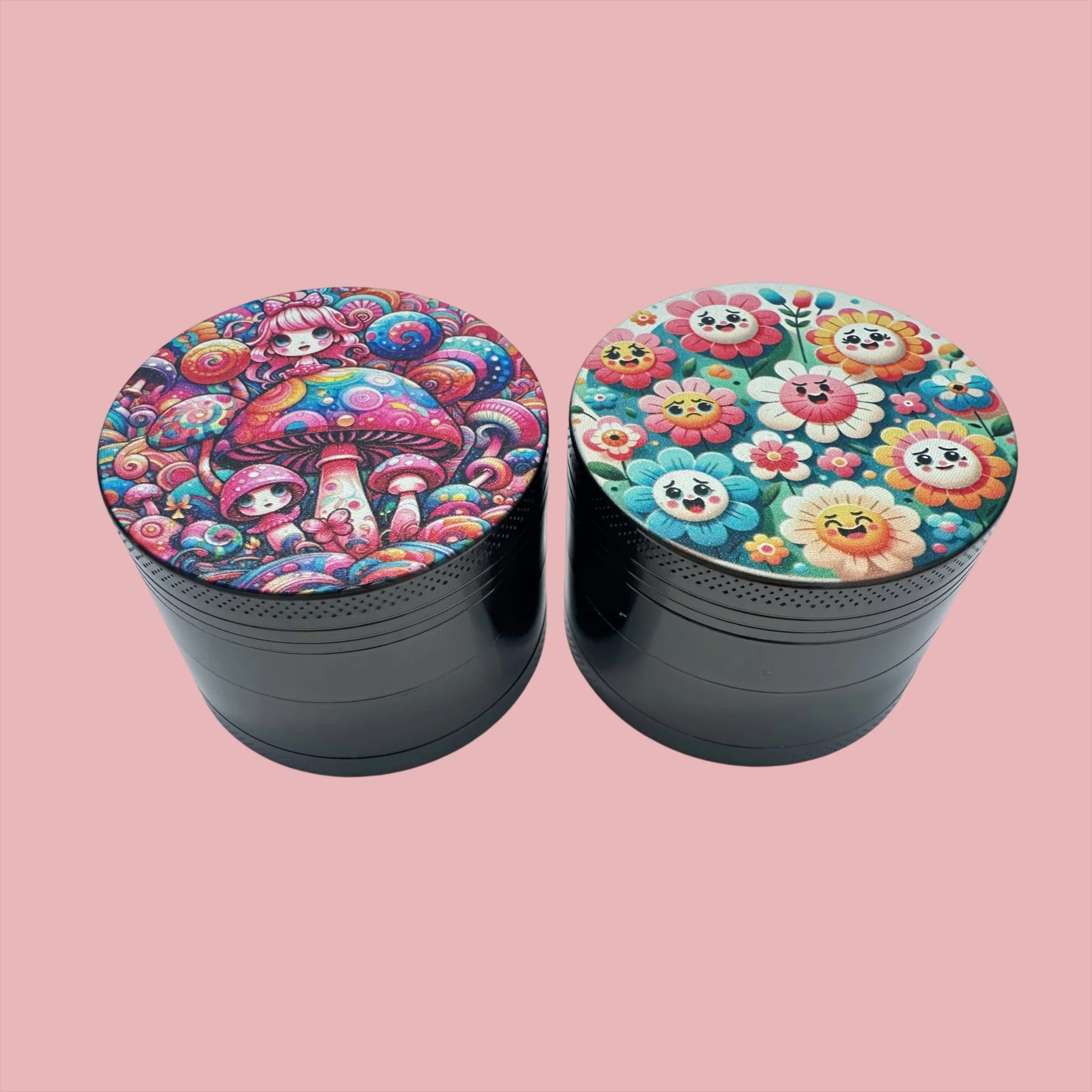 

Cartoon Flowers Metal Herb Grinder 50mm/2inch
