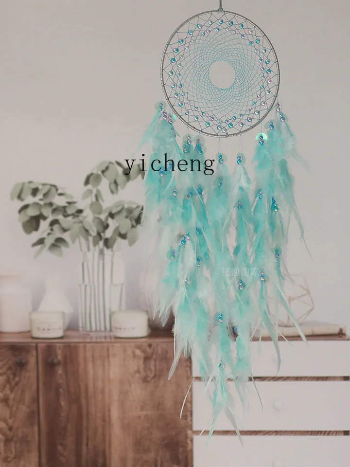 

ZYA Bedroom Hanging Decoration Creative Wind Chime Finished Product Forest Style Vintage Shop Decoration Hanging Ornament