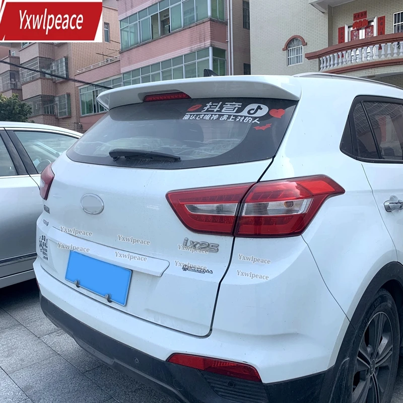 

For Hyundai Creta IX25 Spoiler 2015 2016 2017 ABS Plastic Unpainted Color Rear Trunk Wing Car Accessories