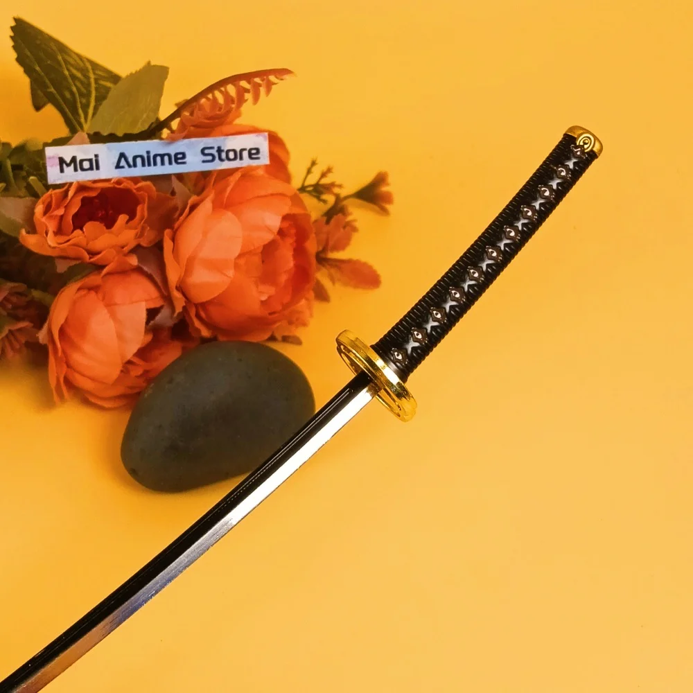 Couteau Ninja Demon Slayer Katana de 10 pouces, taille réelle, Anime japonais, épée Metel, petit sabre de samouraï Original en métal, jouet non tranchant, cadeau