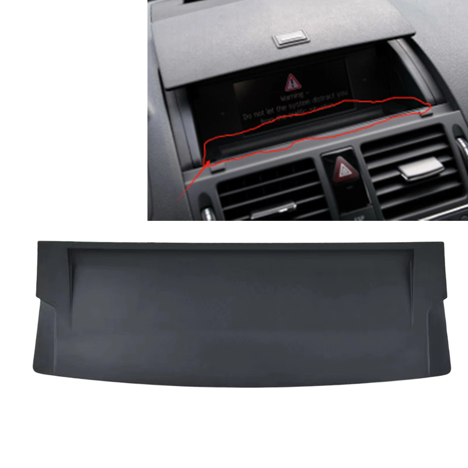 Pop For Mercedes Benz W204 2007-2010 Front Display Screen Holder Liner Interior Cover