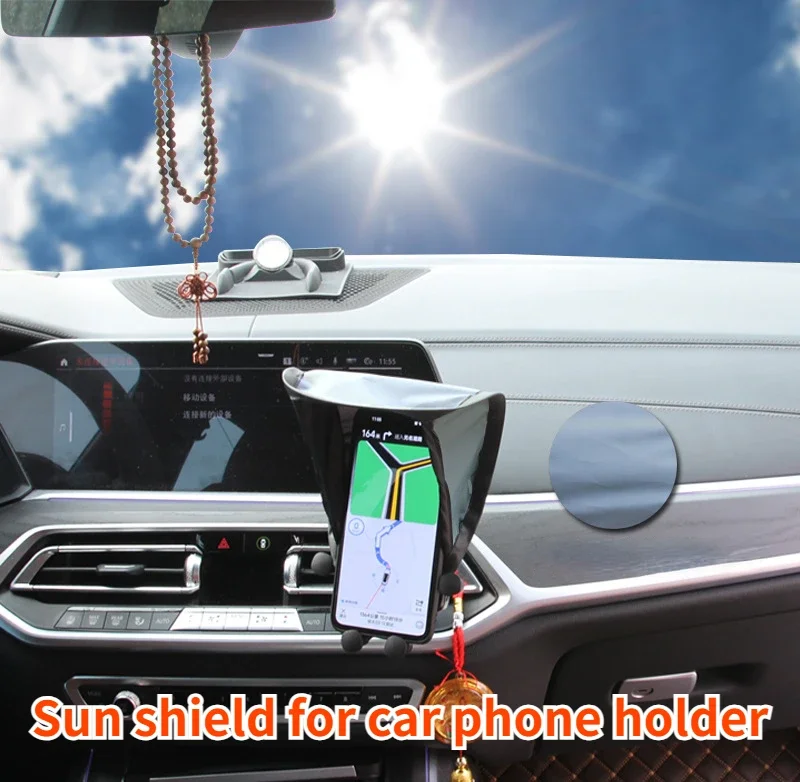 

Солнцезащитный козырек GEFENSI для автомобильного держателя мобильного телефона, автомобильный солнцезащитный козырек с антибликовым покрытием, автоматическое крепление для мобильного телефона, зажим для интерьера переменного тока