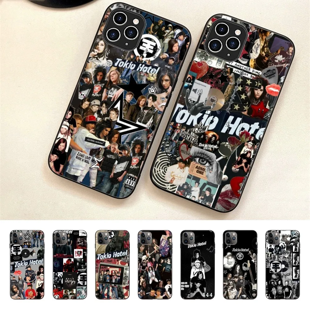 T-Tokio H-Hotel band Phone Case For Iphone 15 11 13 14 Pro Max 7 8 Plus X Xr Xs Max Se2020 12mini Cover Case