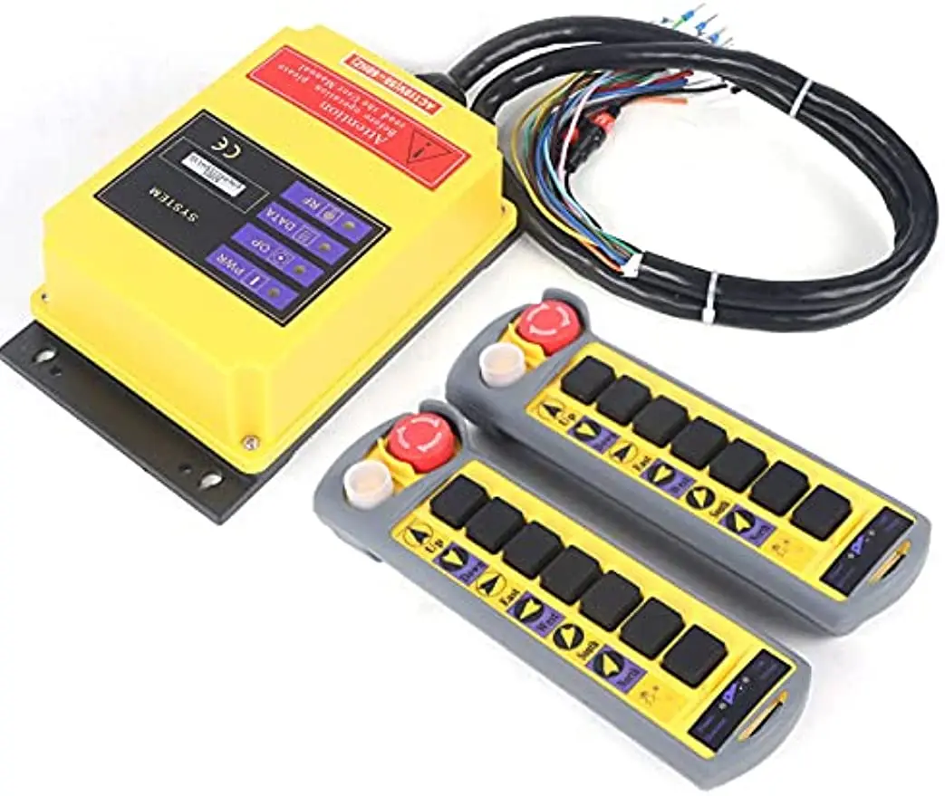 6 Channel 2 Speed 2 Transmitter 1 Receiver Hoist Crane Wireless Remote Control
