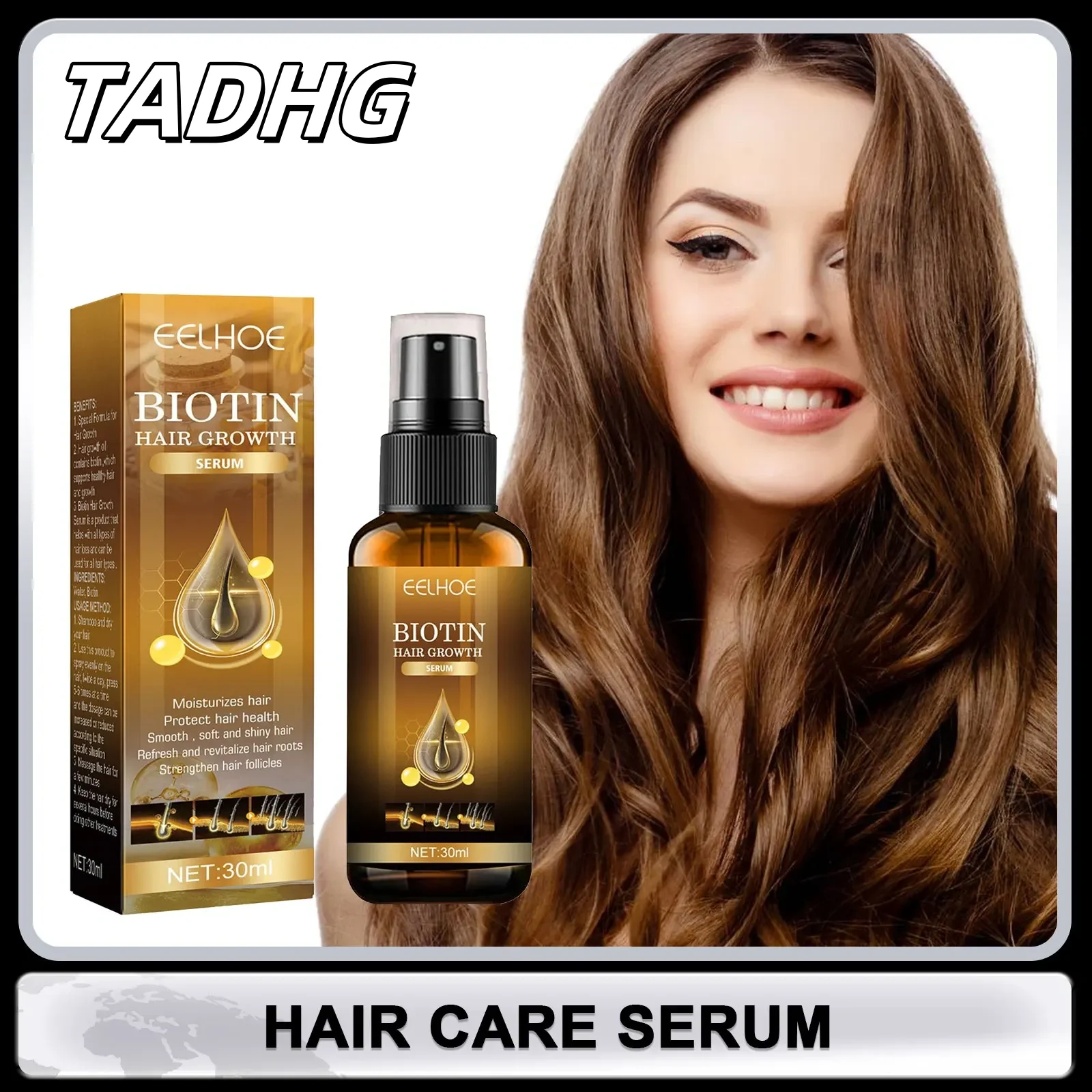 

Hair Care Serum Repairing Damage Frizzy Hair Improving Dryness Moisturizing Root Shiny Portable Spray Hair Natural Essential