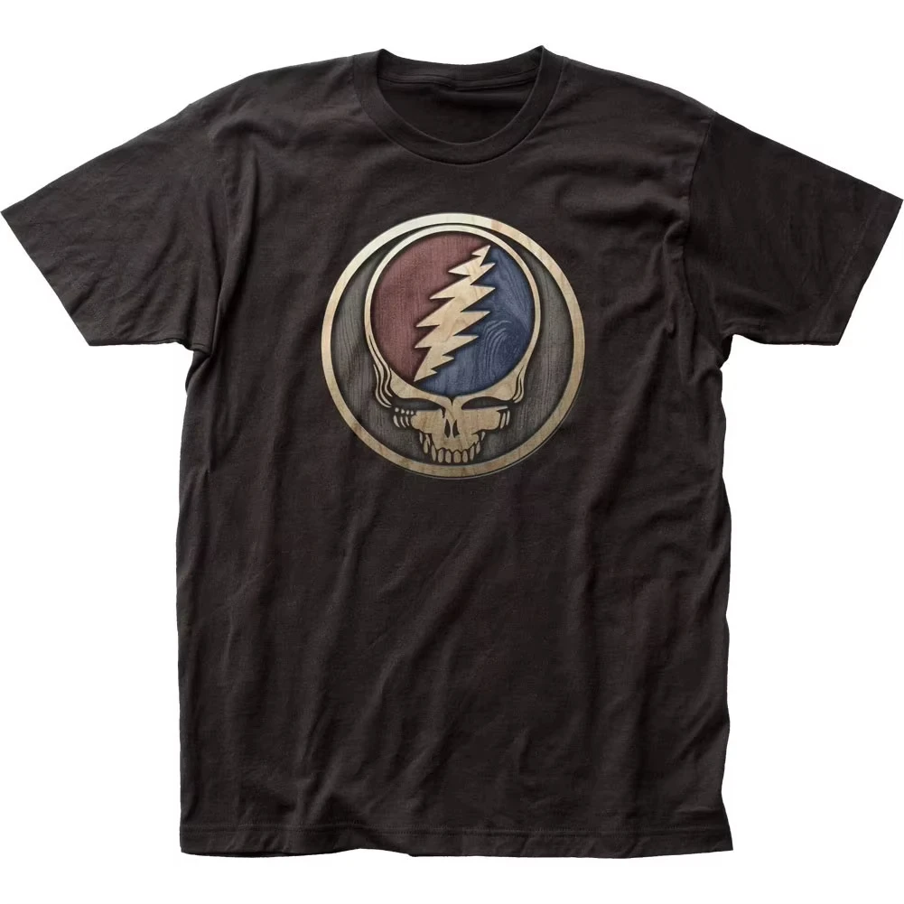 Camiseta de Concierto de la Banda de Música Clásica Grateful Dead con Logo de Calavera para Hombre - Camiseta Casual para Fanáticos, Estilo Urbano, Uso Diario al Aire Libre