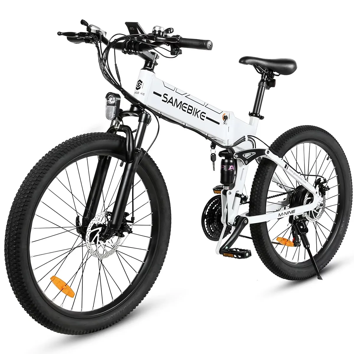 Samebike LO26-II Faltbares Elektrofahrrad für Erwachsene, 26 Zoll Mountain E-Bike mit 48V 14Ah Akku, 25 km/h und 60-80 km Reichweite