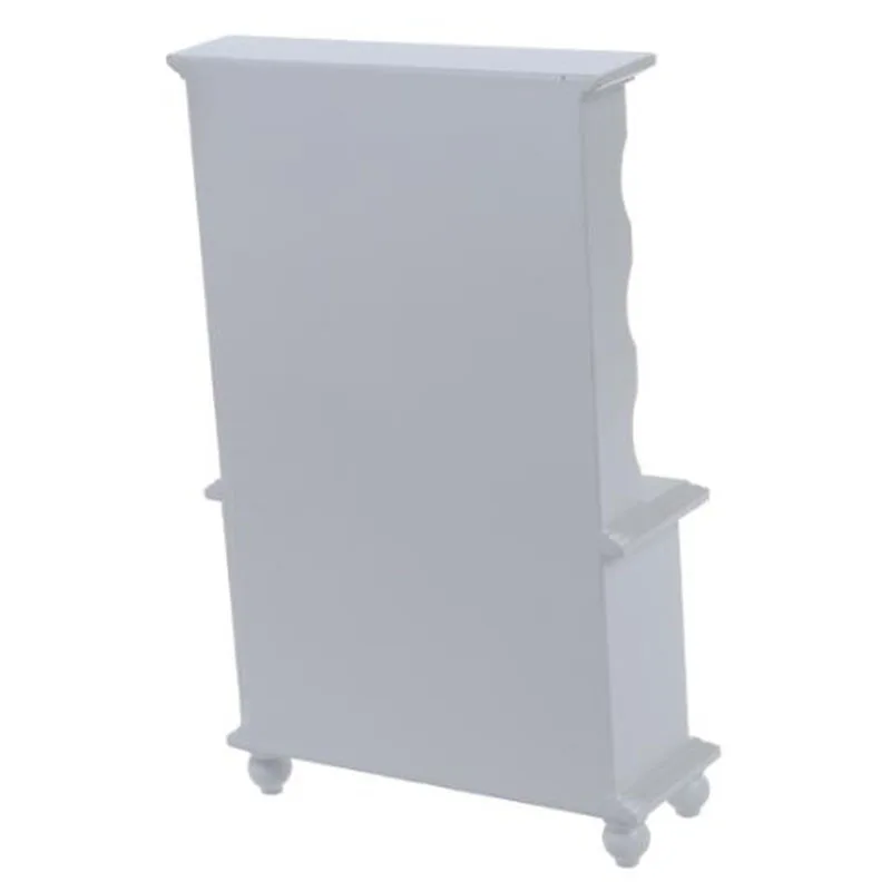 1/12 Dollhouse Miniature Furniture Multifunction Wood Cabinet Bookcase White
