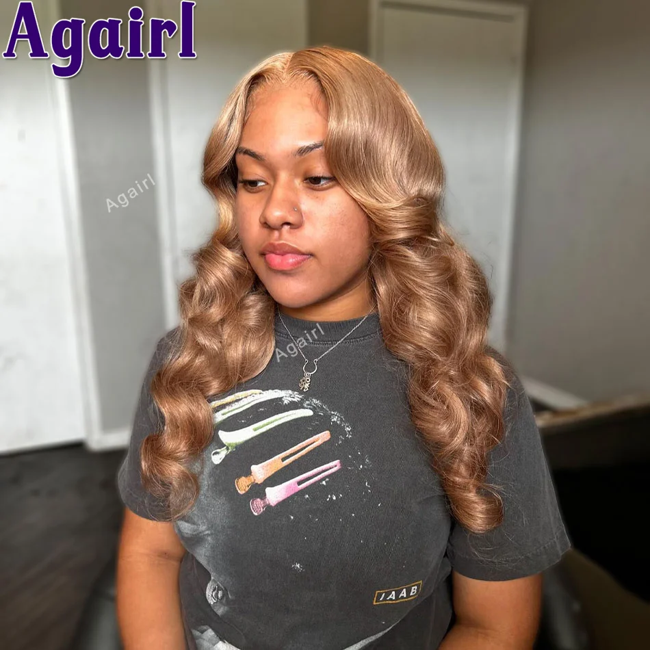 

Honey Blonde Body Wave 3x6 13X4 Lace Front Wigs Human Hair Ash Blonde Colored Lace Frontal Wigs for Women 5x5 Closure Lace Wigs