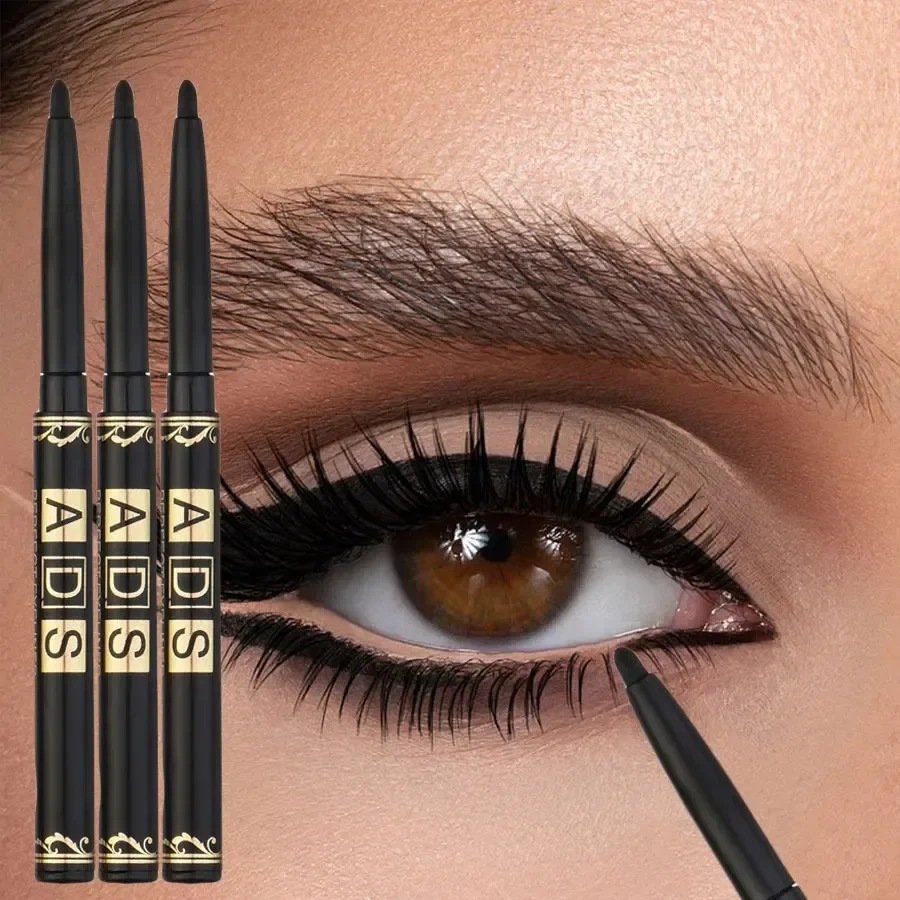 2/3PCS Waterproof Black Eyeliner Pencils (Long-Lasting) - Smudge & Sweat Proof, Great for Bold Eye Looks & Gifting