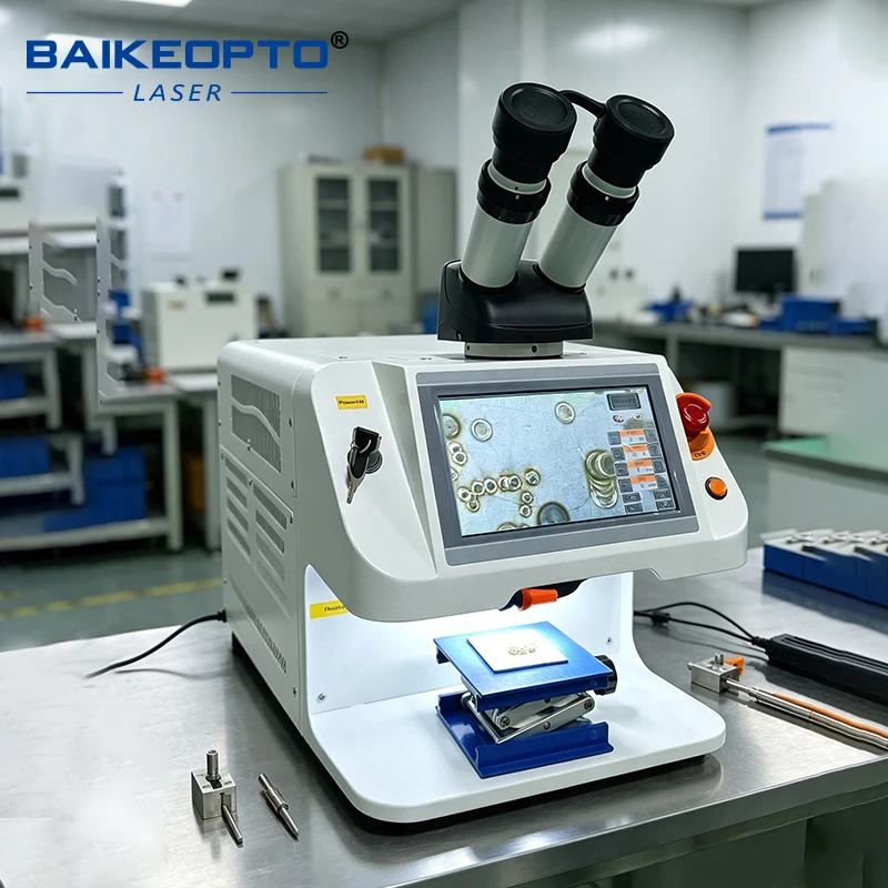 BK-JW100X PRO 100W fiber laser spot welding machine  desktop portable Jewelry welder machine