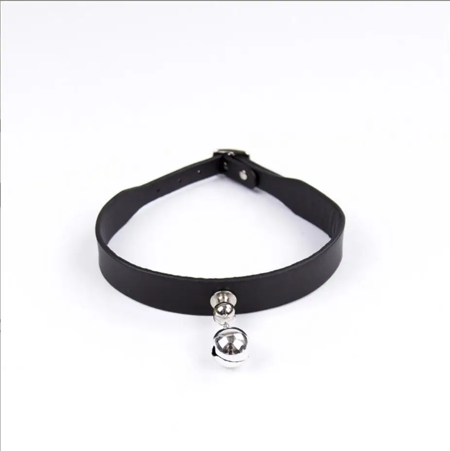 Bell/Circle Collars SM Sex Collar Ring Slave Leather Neck Collars Slave Erotic Toys Bdsm Bondage Adult Sex Toys S2658