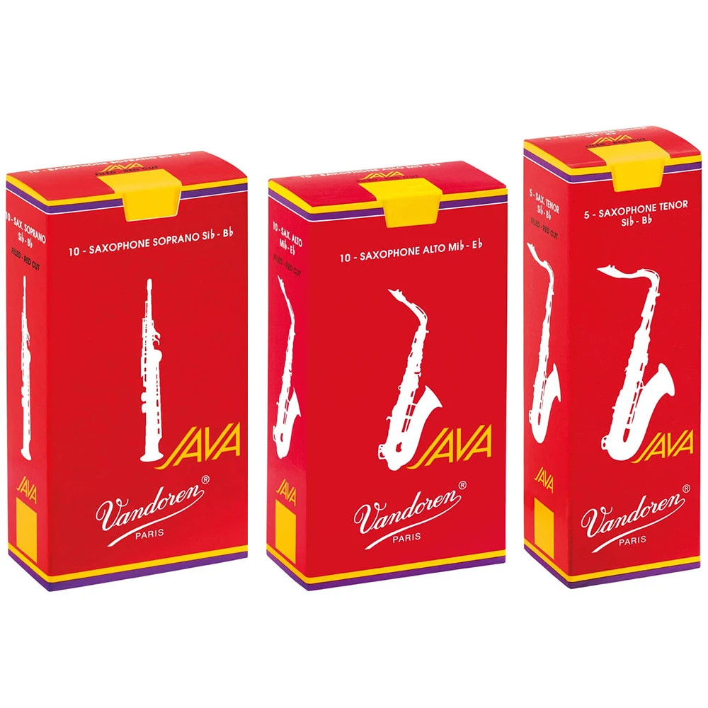 Vandoren JAVA Red Box Eb Alto Saxophone Reeds Bb Soprano Bb Tenor FRANCE Original Pop Style SAX Reed