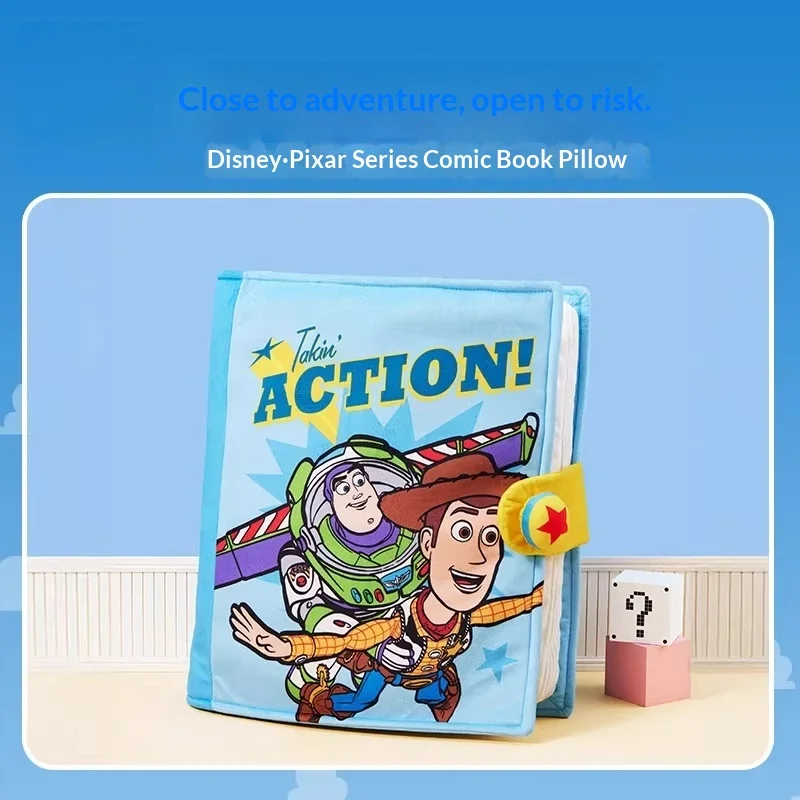 

Складная плюшевая подушка в форме комикса Disney Pixar Toy Story к 30-летию, U-образная подушка для шеи для дома, офиса, путешествий, для детей