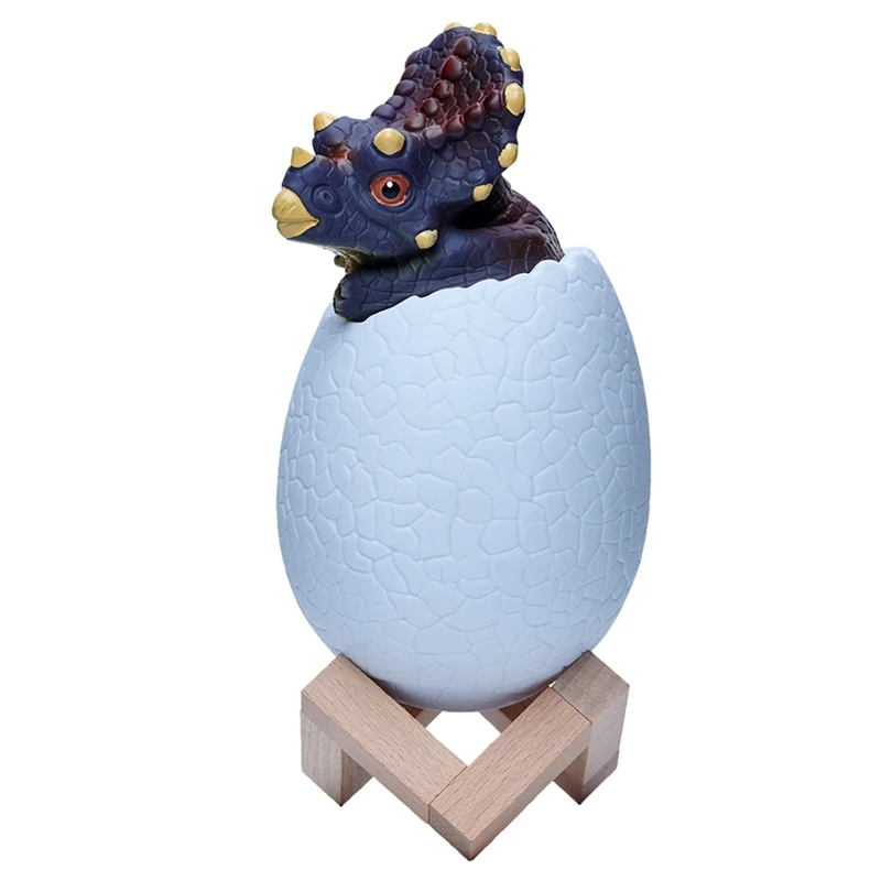 ثلاثية الأبعاد ضوء الليل ترايسيراتوبس البيض لمبة مكتب 16 لون اللمس التحكم عن بعد الكرتون مصابيح طاولة للطفل ديكور المنزل سهلة التركيب