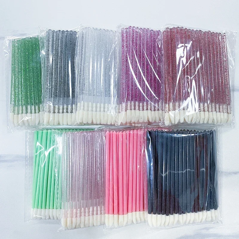 Einweg-Wimpernbürste Großhandel 50/100 Stück Mascara Applikator Zauberstab Augen Lippenkosmetik Pinsel Verlängerung Kosmetik Make-up-Tools