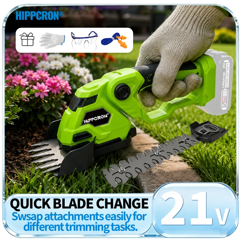 Gardening Tools Edger - HIPPCRON 2 en 1, taille-haie électrique