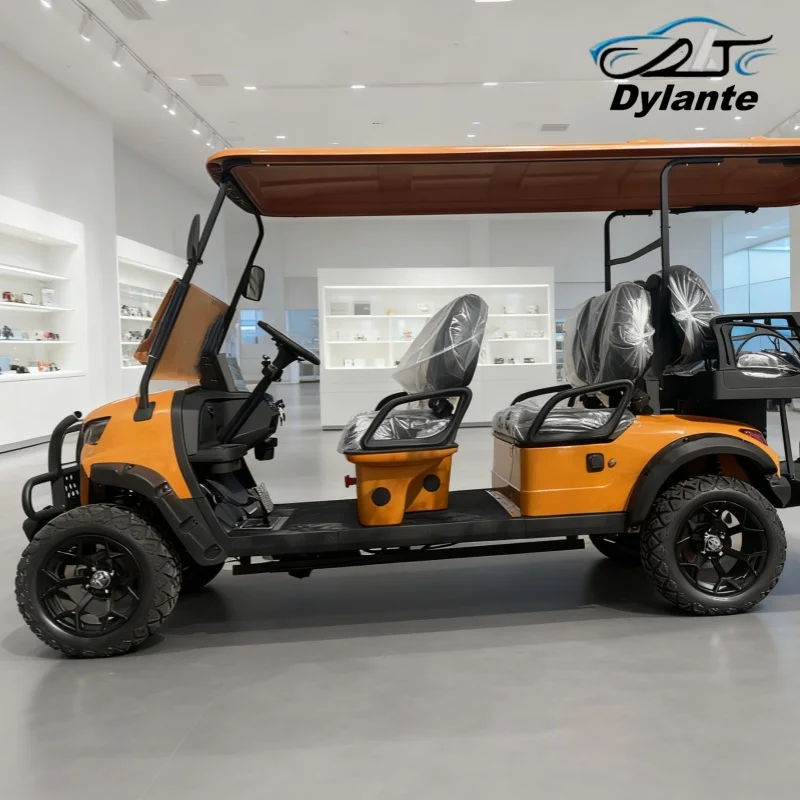 

48V Golf Cart Electric Modern Fashion Golf Cart 2 Seat Adult Electric Car Four Wheel Car Adult With Golf Bag Straps And Basket