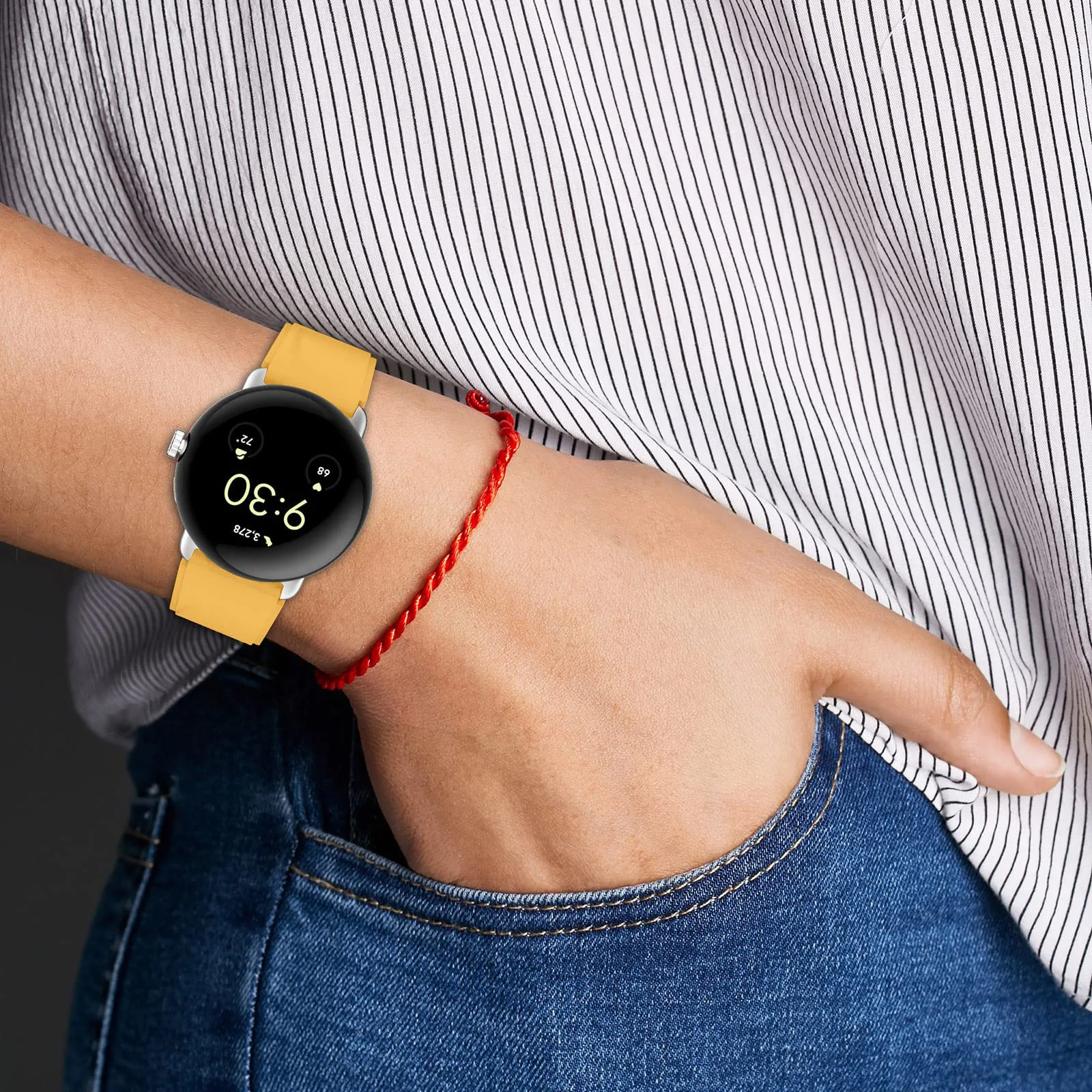 Sport Silicone Strap For Google Pixel Watch 2 band Waterproof Replacement belt wristband bracelet correa for Pixel Watch bands image 4