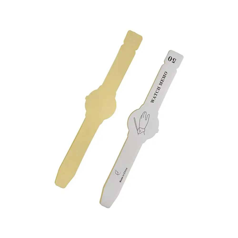 Alarm Clock Bracelet Sticky Note Pads Wrist Watch Shape To Do List Paper Sticky Reminder Tearable Adhesive Sticky Labels Student