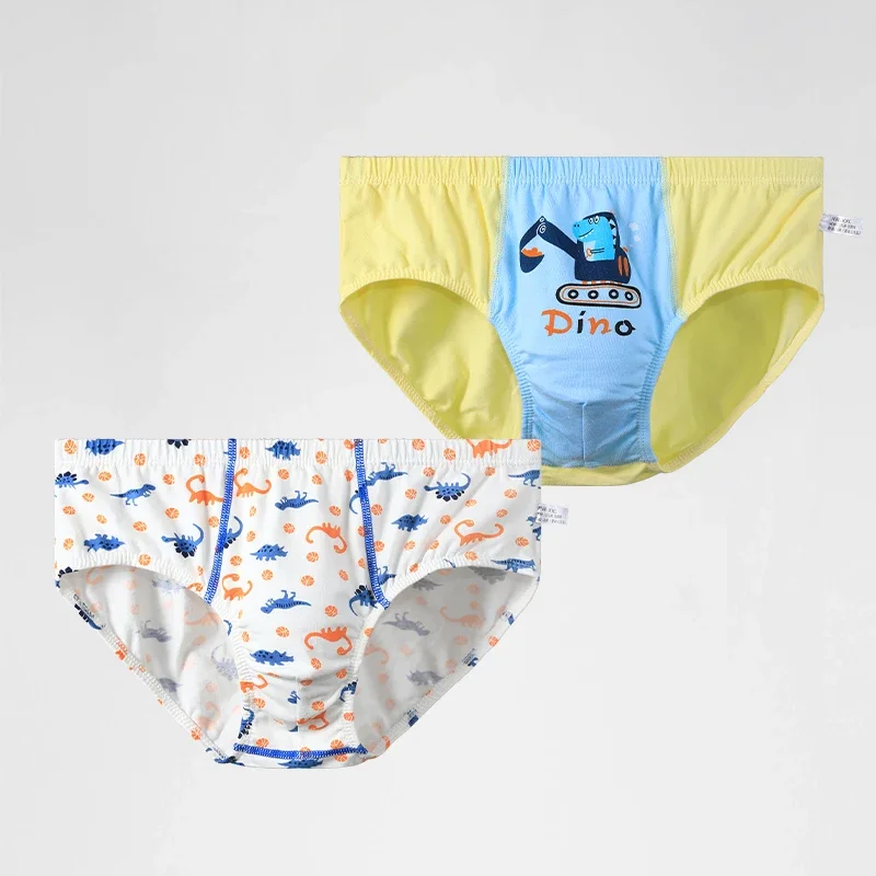 5PCS어린이 항균 속옷, 남아용 순면 100%, 어린 아이와 남아용 플랫 면, 사각 반바지