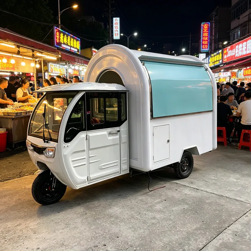 Customized Multifunctional Mobile Dining Car for Snack Stalls, Night Market Coffee, Bars, Lemon Tea