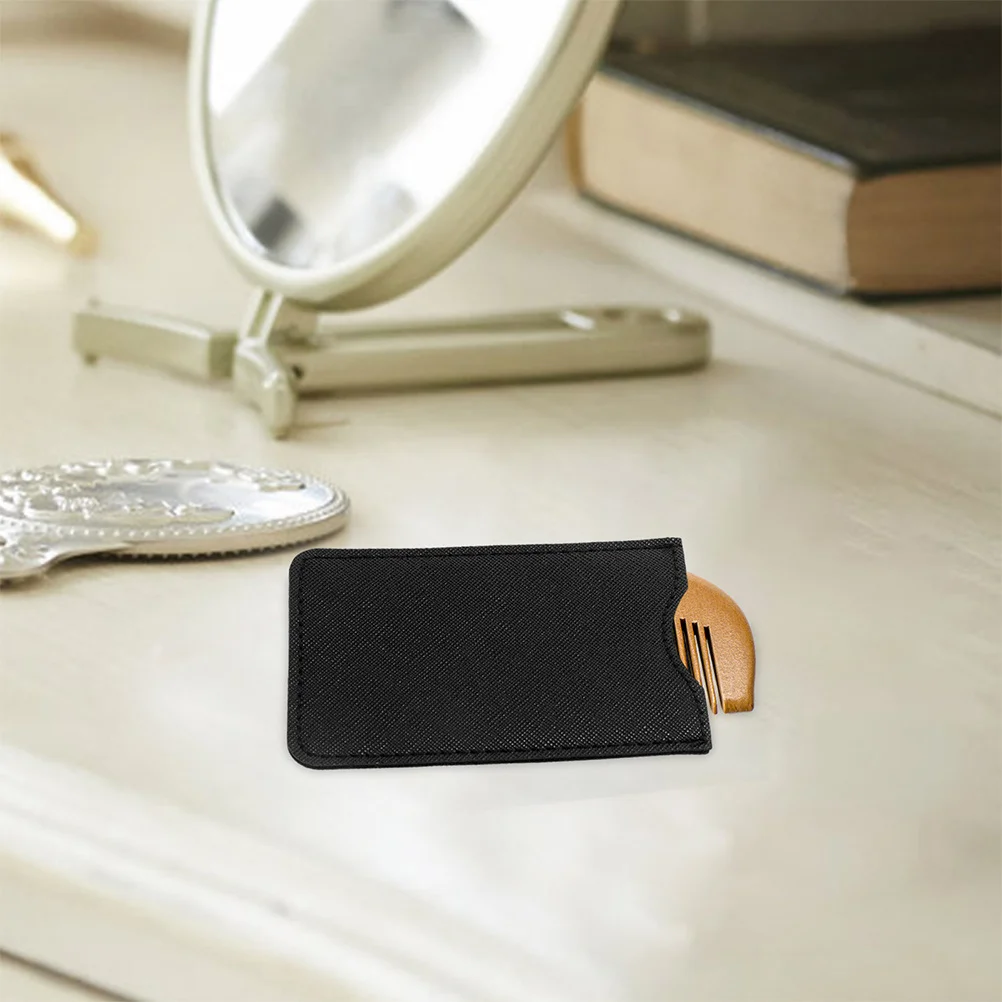 4 pçs organizador de pente de cabelo falso cílios pinça titular caso viagem para casa salão uso tesoura saco escova bolsa ferramenta maquiagem