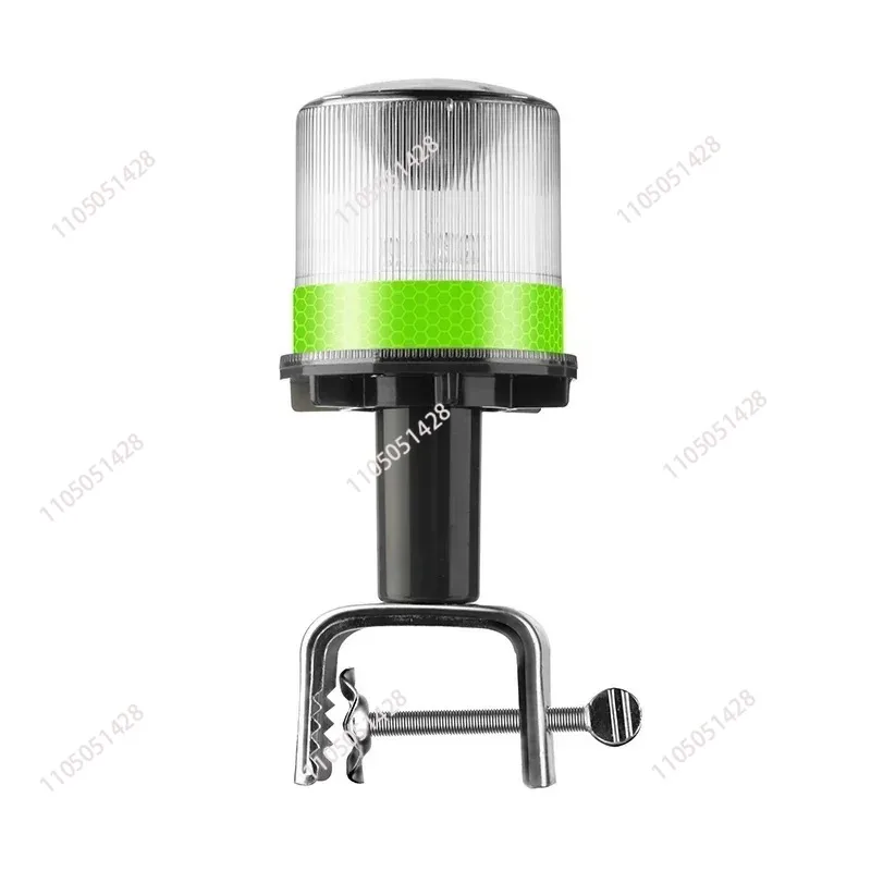 Solar Flash Long Bright Fixed Signal Strobe Anchor Beacon Light Multifunctional Red and Green Mast Light