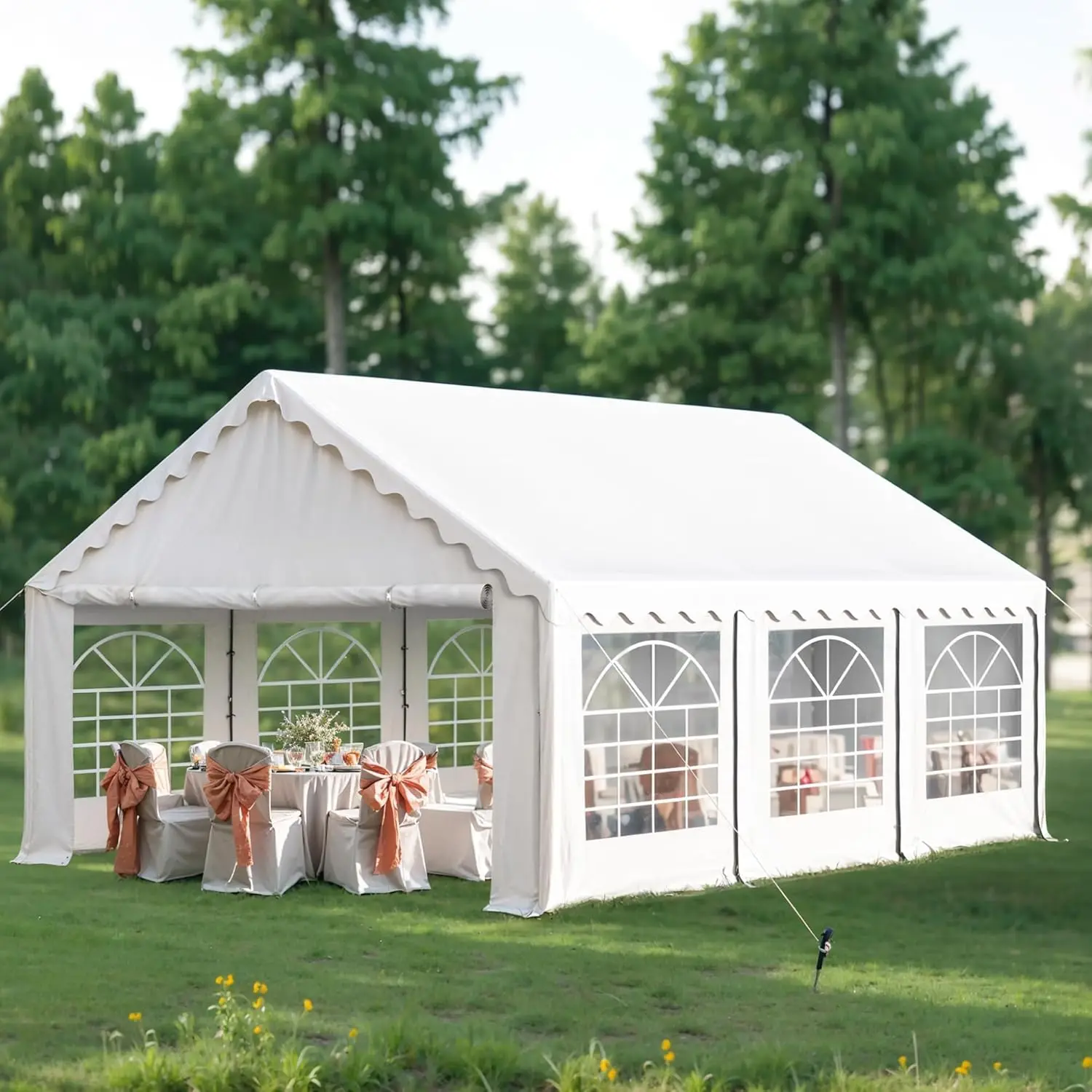 #Tents for Parties Party Tent 16x20 ft, Outdoor Canopy Carpas para Fiestas Heavy Duty, Large Waterproof Patio Event, Customized