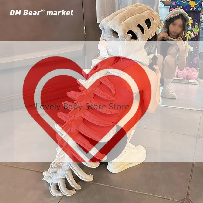 【BS】3D Dinosaur Skeleton Plush Toys Funny Novelty Dinosaur Skeleton Cos Props Soft Unique Dinosaur Skeleton Costume Set