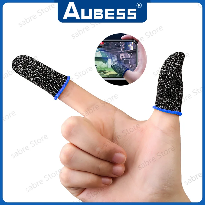 Gaming Finger Sleeve Breathable Fingertips For Mobile Games Anti-Sweat Touch Screen Finger Cots Cover Sensitive Mobile Touch