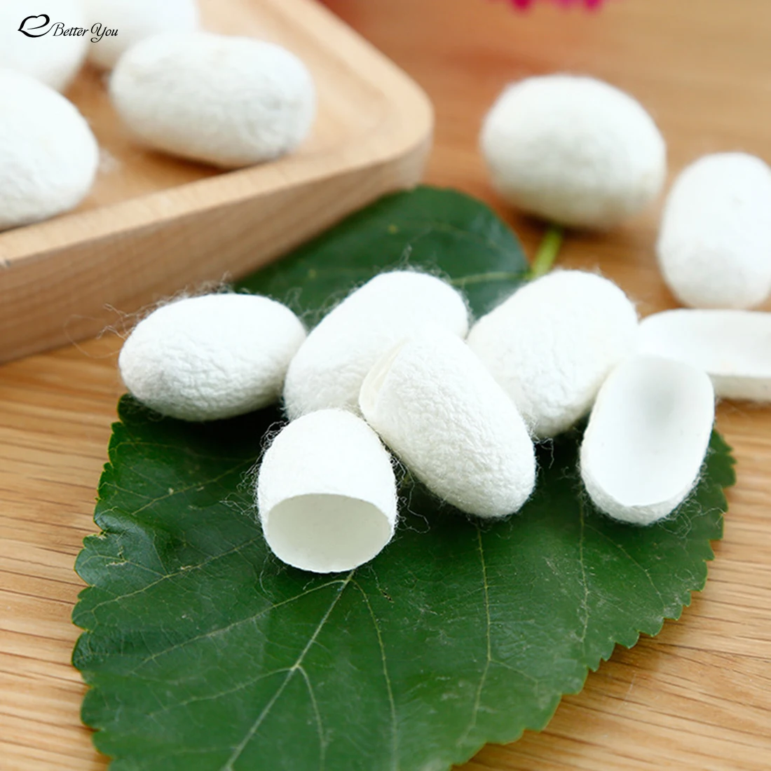 100 Pcs Silkworm Balls Purifying Whitening Exfoliating Scrub Blackhead Remover Natural Silk Cocoons Facial Skin Care HJL