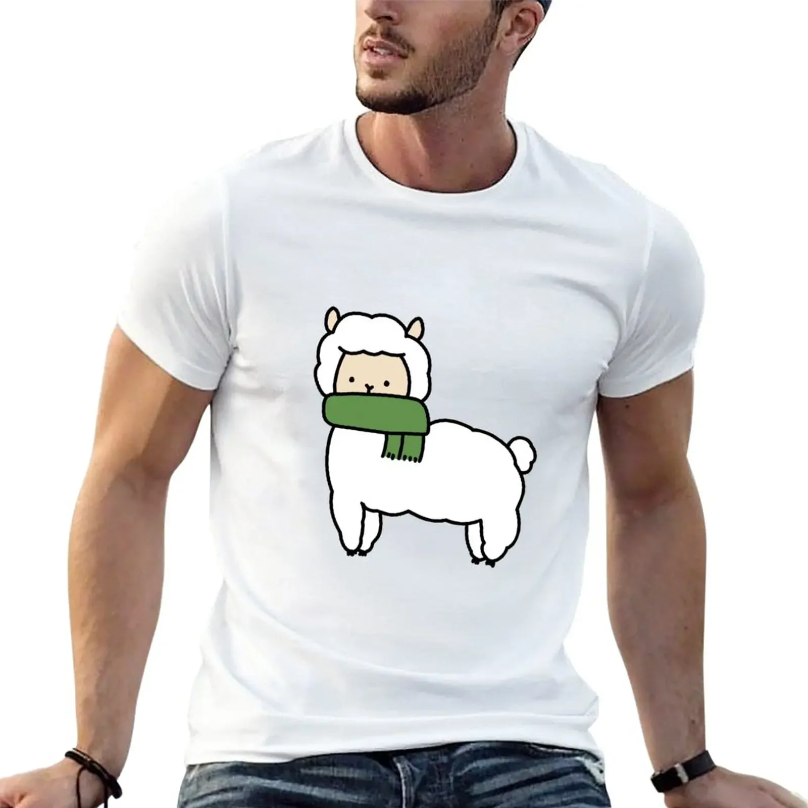 Alpaca T-Shirt blanks for a boy sweat mens t shirt